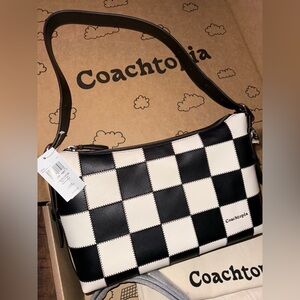Coach Alter Ego Checkered Shoulder Bag